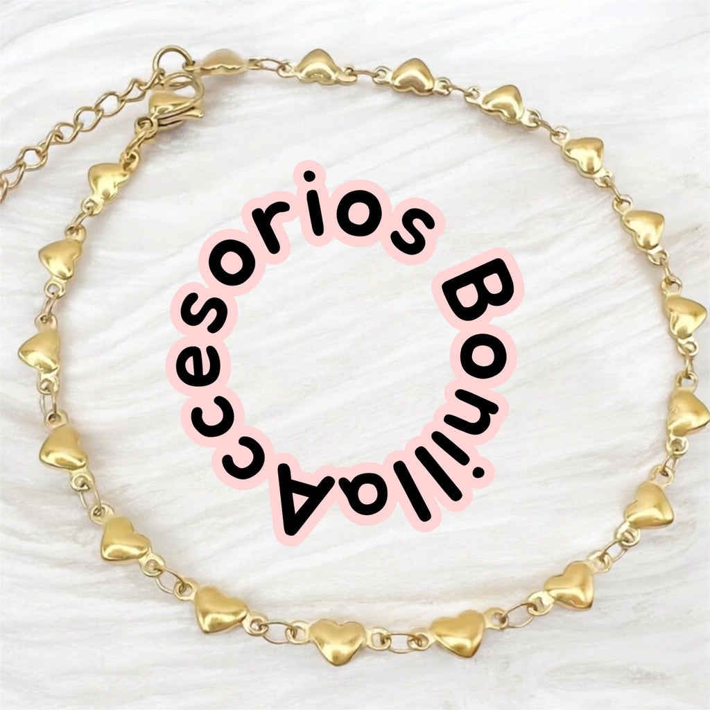 Tobillera de corazón