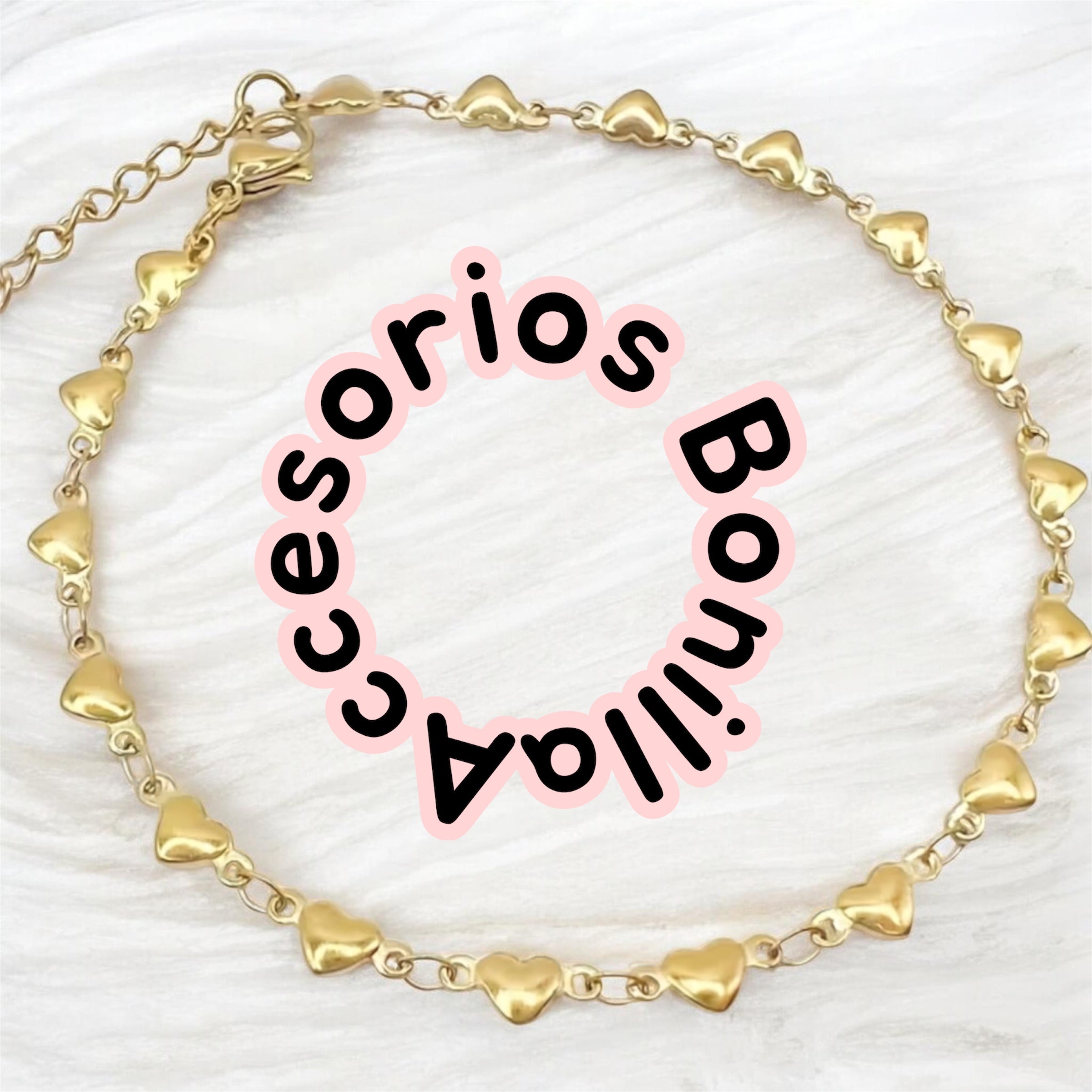 Tobillera de corazón